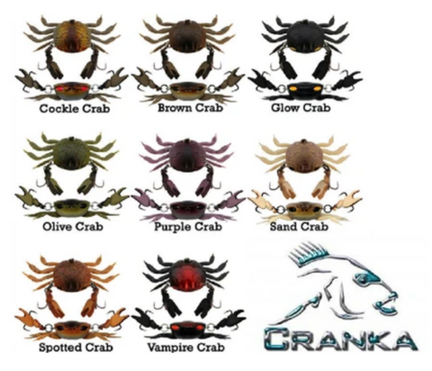 Color Patterns The Cranka Crab Are Available In