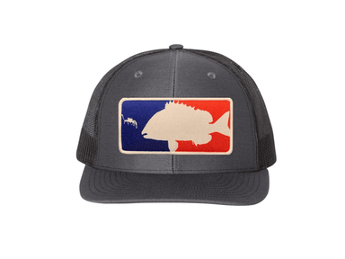 Charcoal / Black Major League Sheepshead Trucker Hat | Sheepshead Nation - restaurantetxokoona