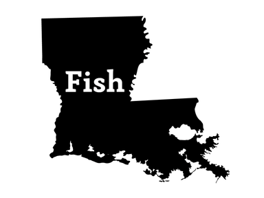 Fish Louisiana Decal - restaurantetxokoona
